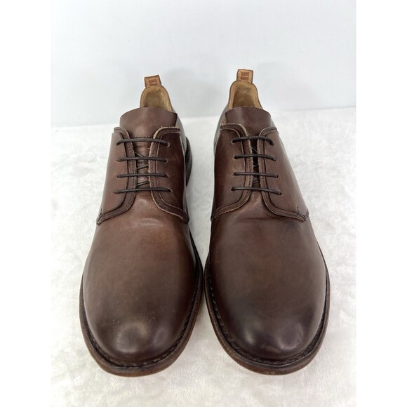 MOMA Italian Brown Leather Oxford Dress Shoes Mens Size 46 / 13 US Made In Italy